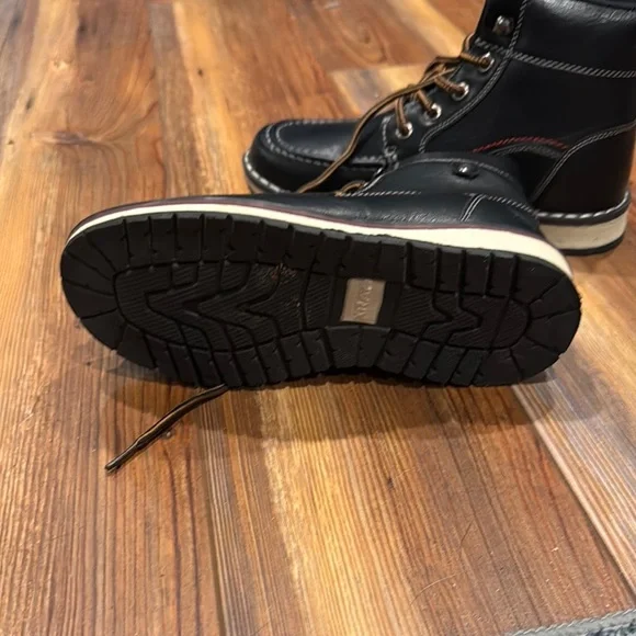 Boys Black Leather Boots - Picture 5 of 6